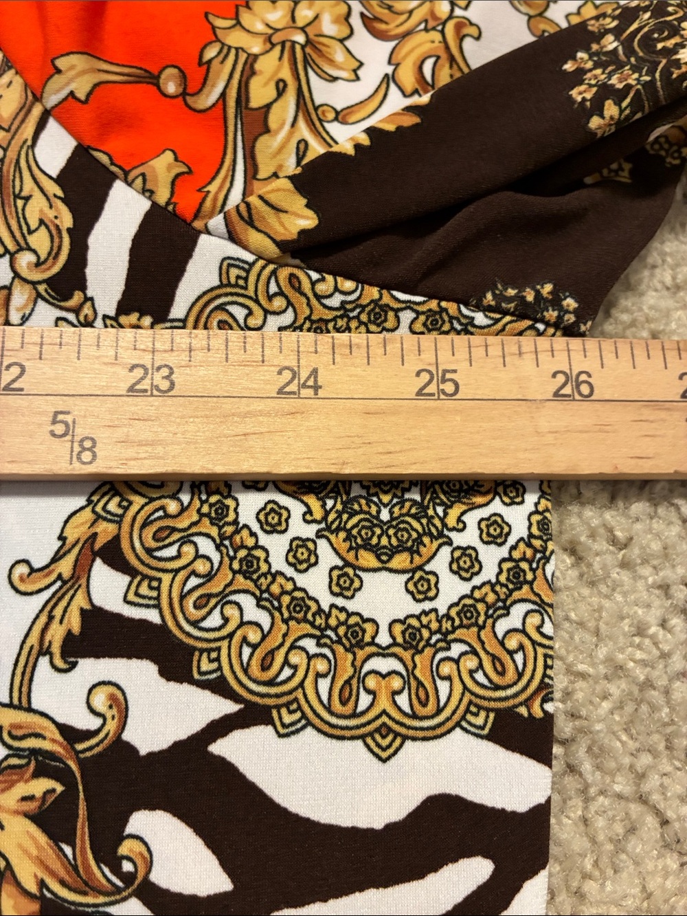 Susan Graver Bold Mixed-Print Animal Print Tunic Pink Orange Black White Plus 2X - Picture 6 of 7
